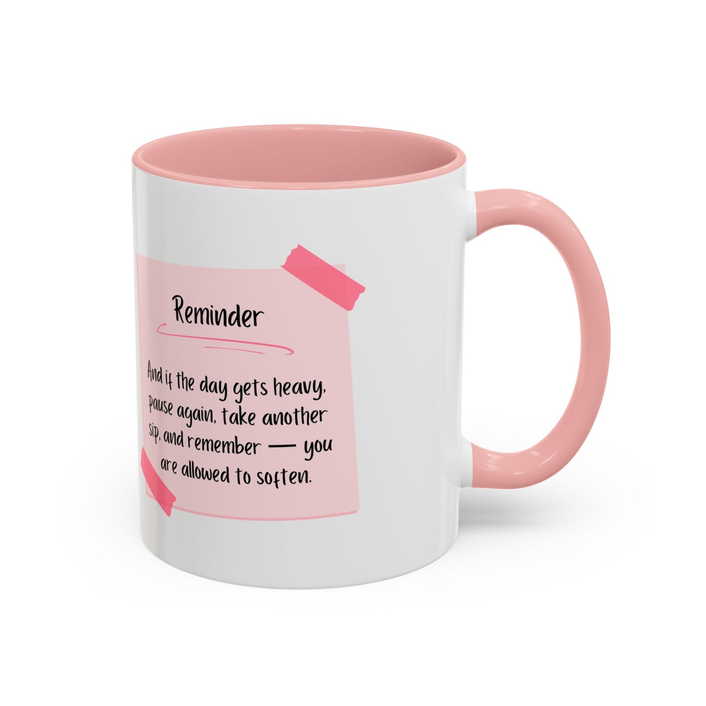 Reminder Notes Pink Coffee Mug (11 oz, 15 oz)