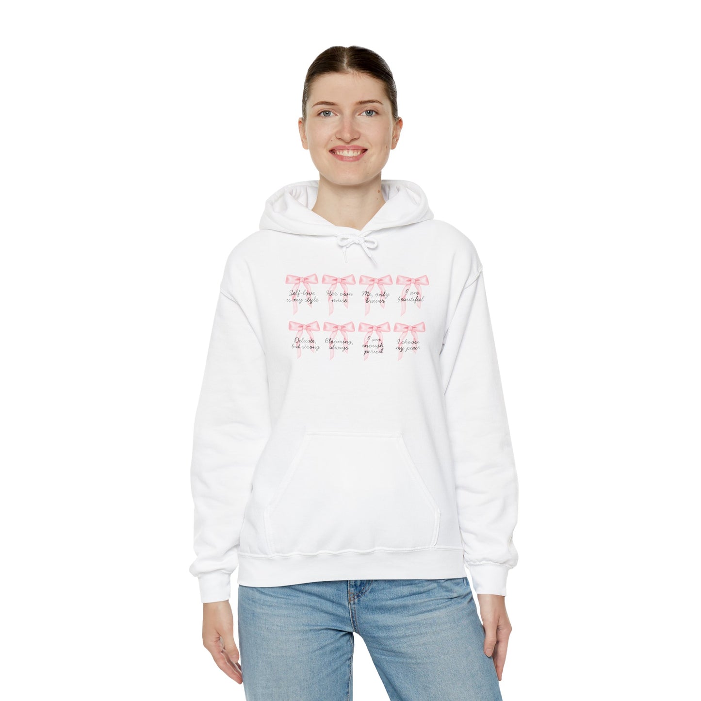 Bow Empowered Quotes Hoodie