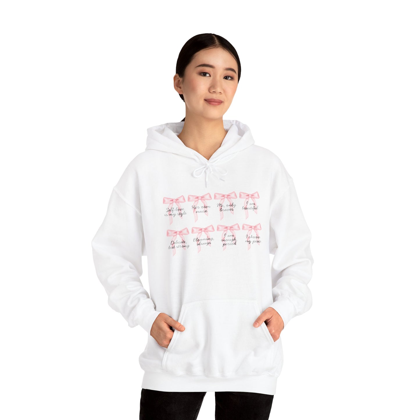 Bow Empowered Quotes Hoodie
