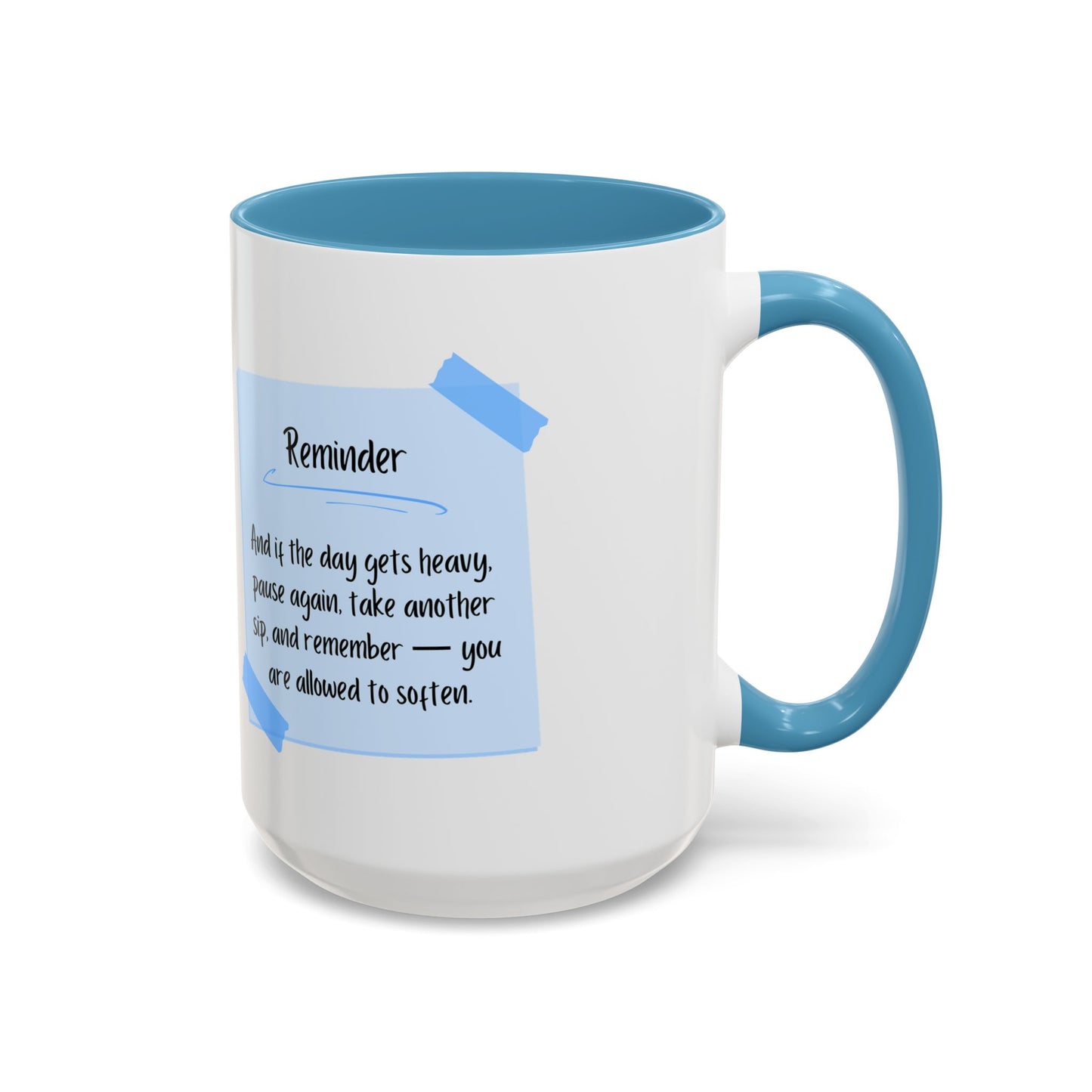 Reminder Notes Blue Coffee Mug (11 oz, 15 oz)