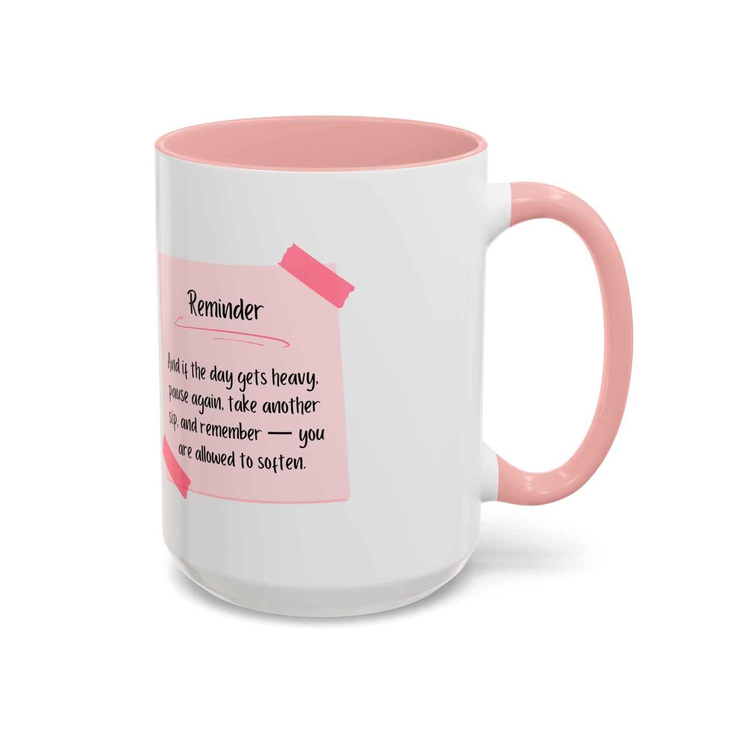 Reminder Notes Pink Coffee Mug (11 oz, 15 oz)