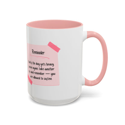 Reminder Notes Pink Coffee Mug (11 oz, 15 oz)