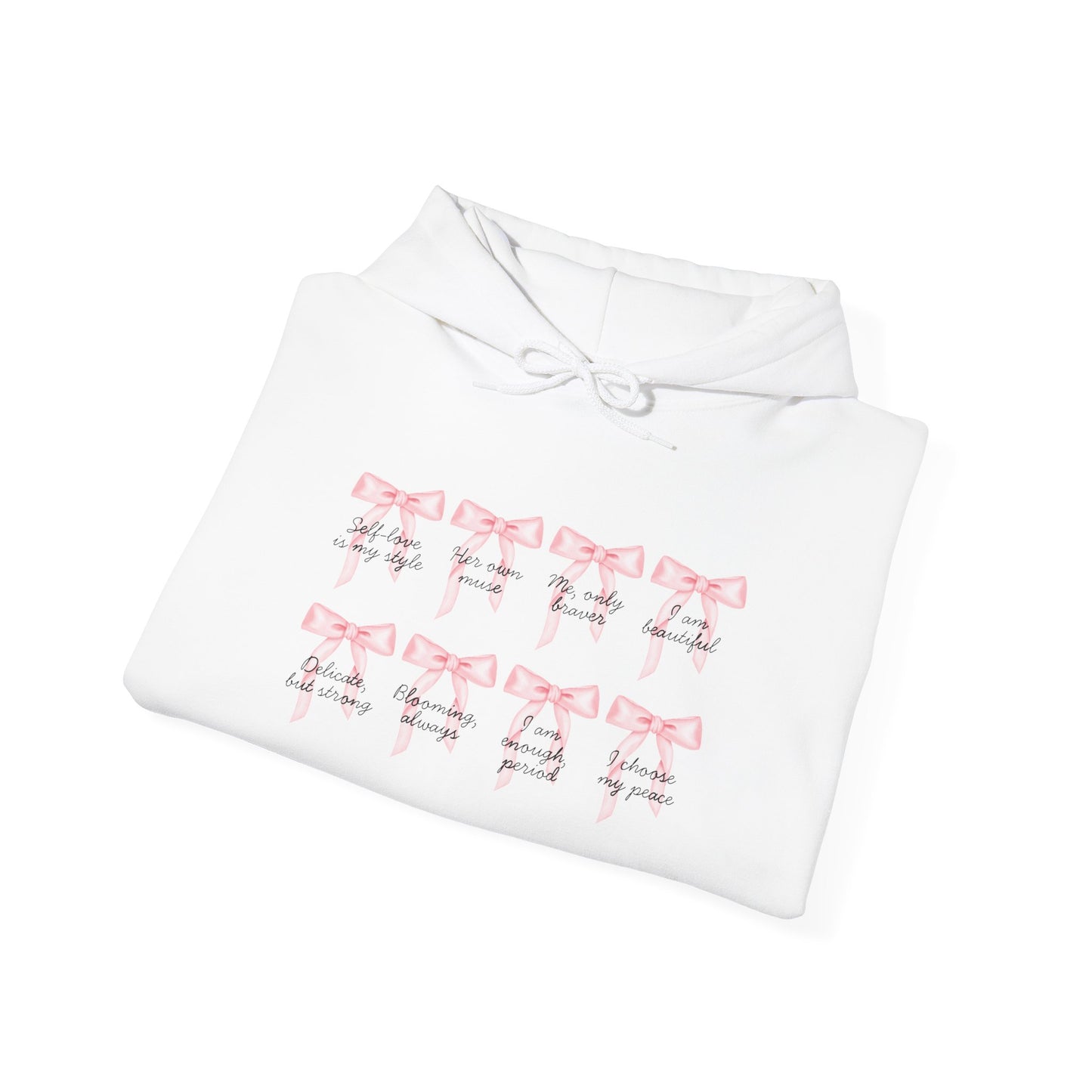 Bow Empowered Quotes Hoodie