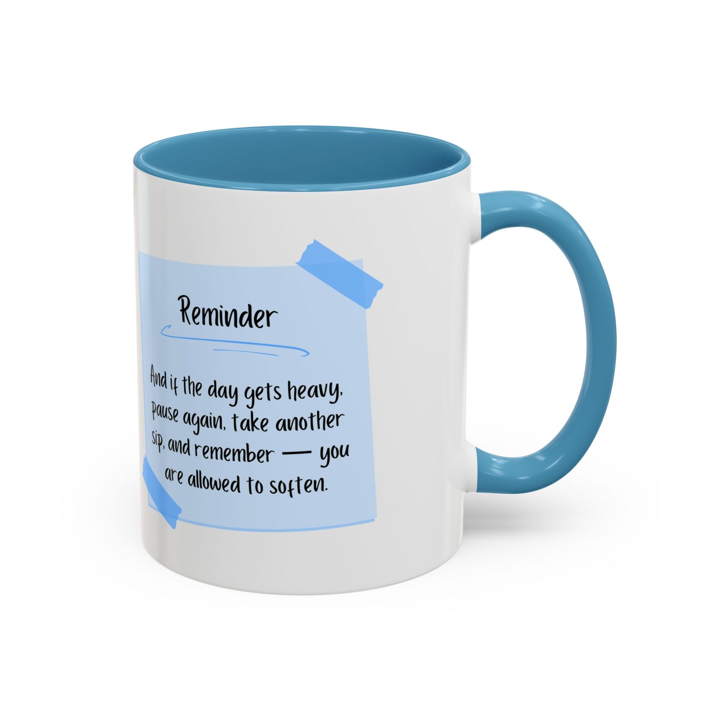 Reminder Notes Blue Coffee Mug (11 oz, 15 oz)