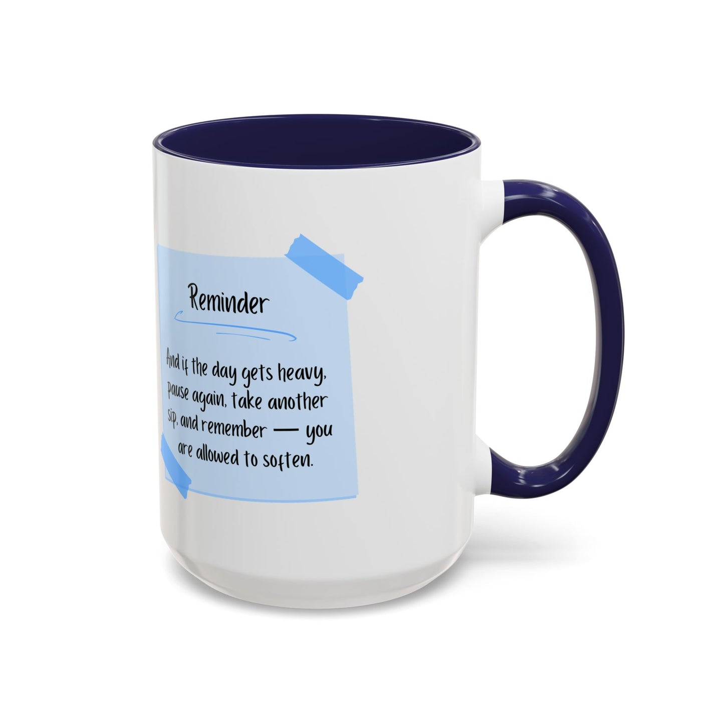 Reminder Notes Blue Coffee Mug (11 oz, 15 oz)