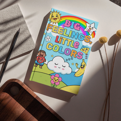 Big Feelings Little Colors fun kids mindfulness coloring book cover