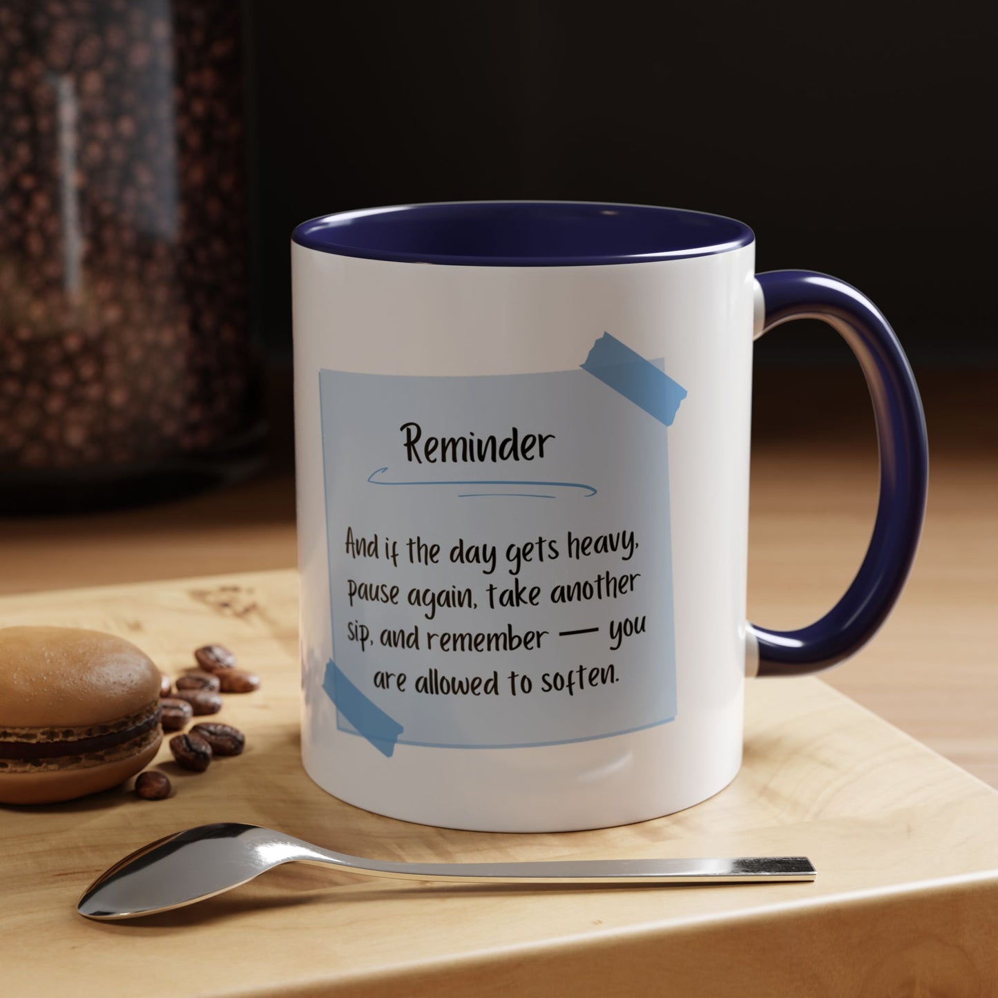 Reminder Notes Blue Coffee Mug (11 oz, 15 oz)
