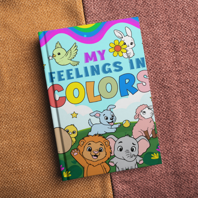 My Feelings in Color fun creative activity coloring book for kids cover