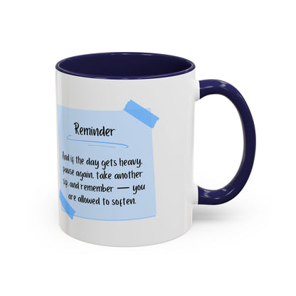 Reminder Notes Blue Coffee Mug (11 oz, 15 oz)