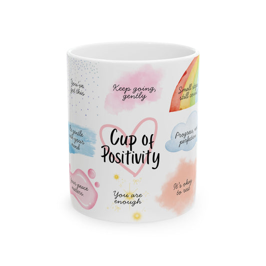 Cup of Positivity Ceramic Mug (11oz) – Daily Positivity Quotes
