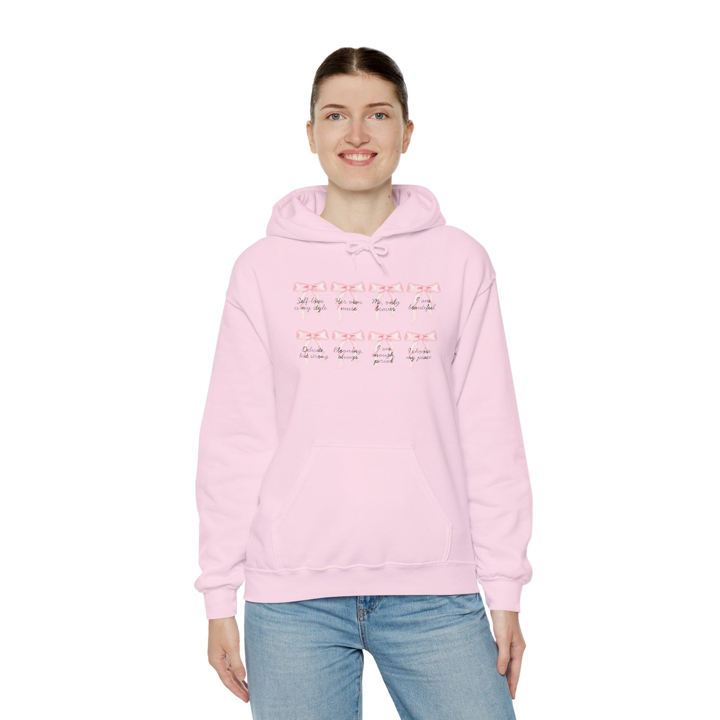 Bow Empowered Quotes Hoodie