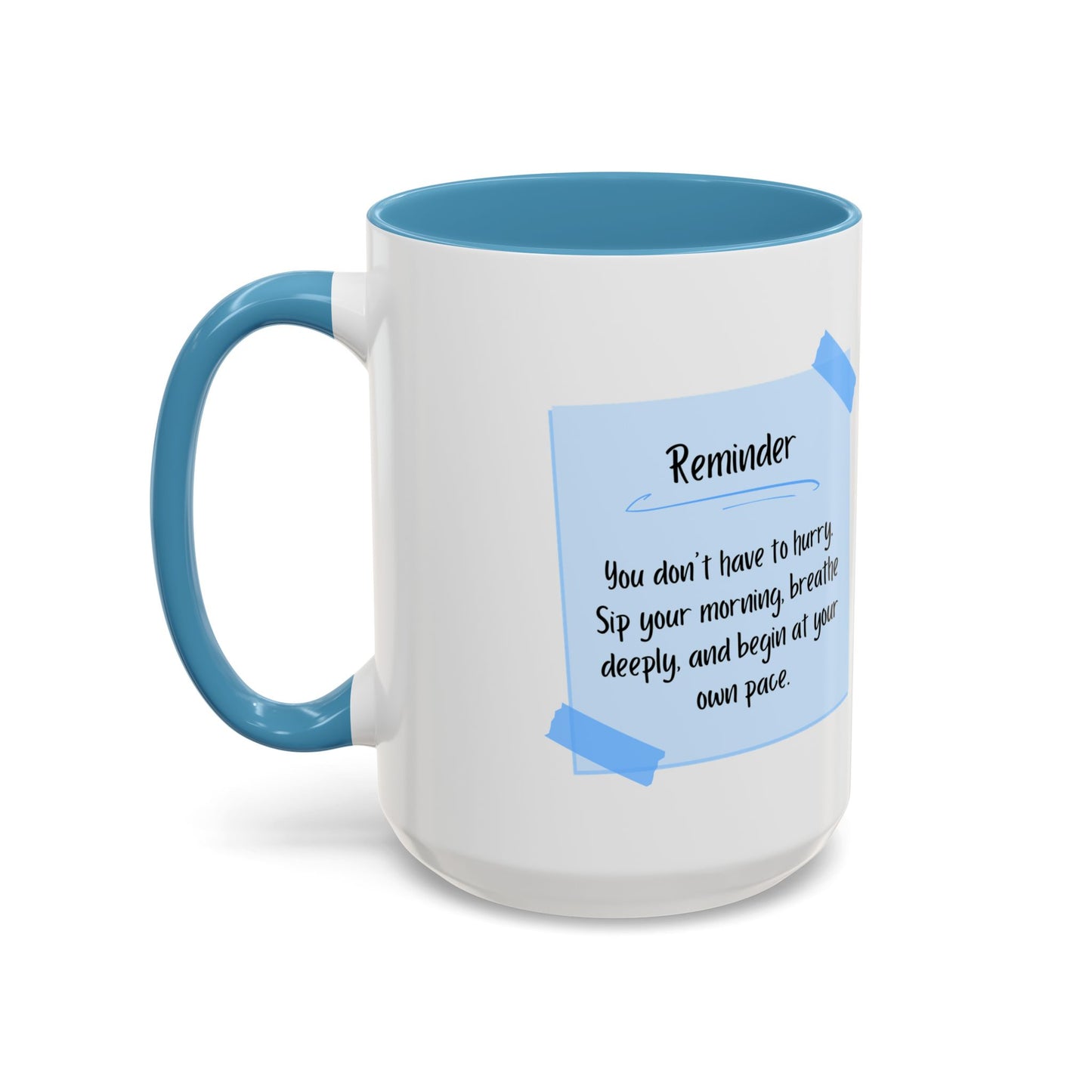 Reminder Notes Blue Coffee Mug (11 oz, 15 oz)