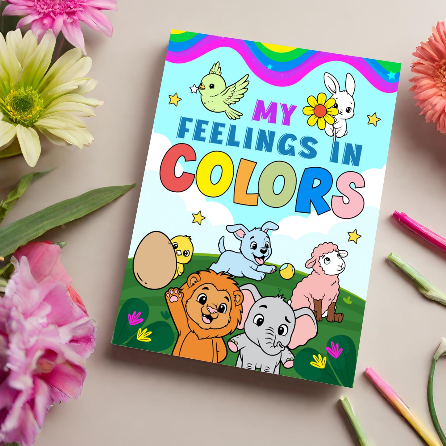 My Feelings in Color interactive mindfulness coloring book for children cover