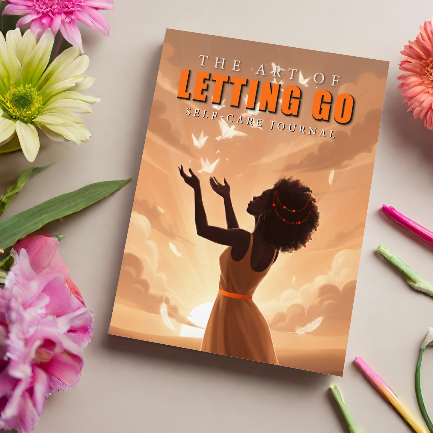 The Art of Letting Go adult mental wellness and mindfulness journal cover